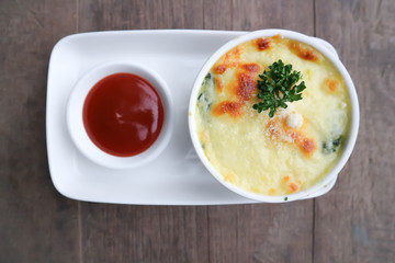 Baked spinach or Baked spinach with cheese
