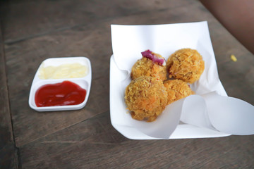 potato ball, cassava balls,