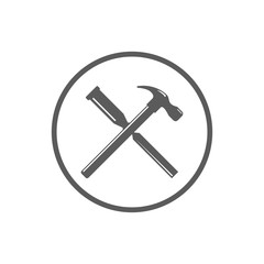 Vector carpentry icon set.