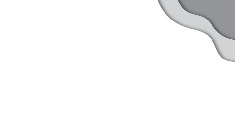 White papercut abstract presentation background design.