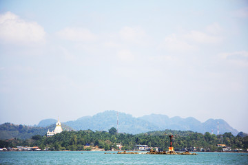panoramic view of island in the sea