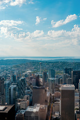 Fototapeta na wymiar The View over Seattle from the Air I