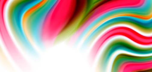 Obraz premium Silk smooth lines on white, liquid fluid color waves. Vector Illustrations For Wallpaper, Banner, Background, Card, Book, Illustration, landing page, cover, placard, poster, banner, flyer, design