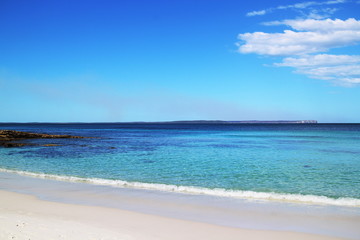 Obraz premium The world's whitest sand at Hyams beach