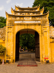 View of the entrance to the Thang Long Imperial Citadel in Hanoi, Vietnam