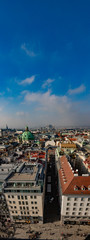 Fototapeta na wymiar Wien aus dem Dach des Stephansdoms 