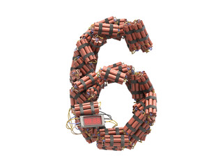 Dynamite with Watch Detonator font. 