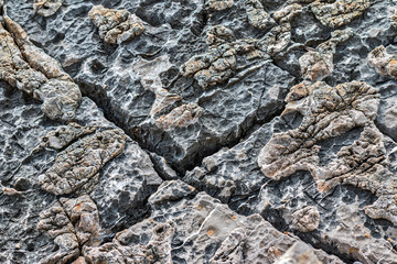 Abstract texture of coastal cliffs