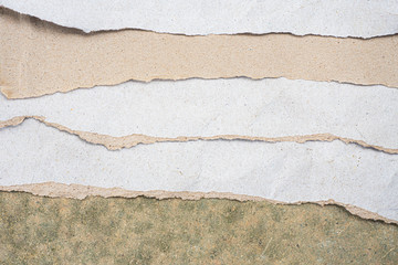  Torn white and brown paper background