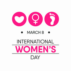 Vector illustration on the theme of International Women's day Observed on March 8th every year.