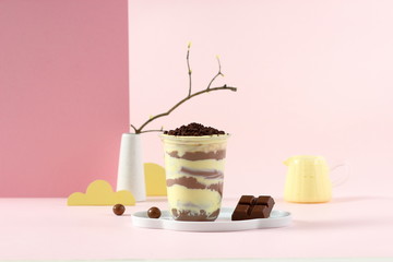 Chocolate milkshake hot drink