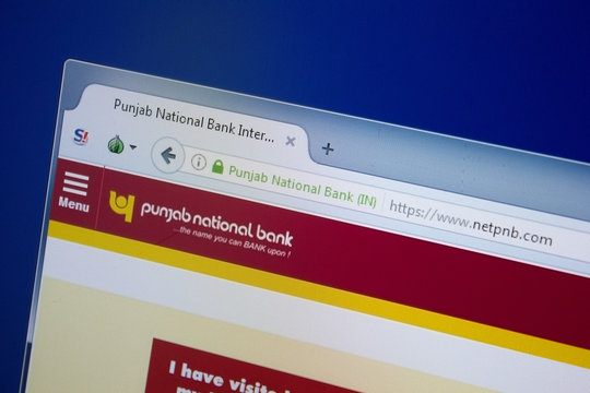 Ryazan, Russia - September 09, 2018: Homepage of Net Pnb website on the display of PC, url - NetPnb.com