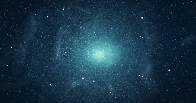 Moving in the outer space near stars and galaxy