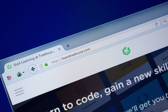 Ryazan, Russia - September 09, 2018: Homepage of Team Tree House website on the display of PC, url - TeamTreeHouse.com