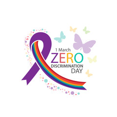 Fototapeta na wymiar zero discrimination day. poster ,logo, template design 