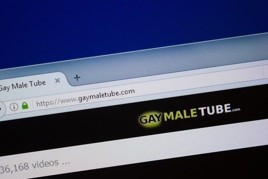 Foto Stock Ryazan, Russia - September 09, 2018: Homepage of Gay Male Tube  website on the display of PC, url - GayMaleTube.com | Adobe Stock