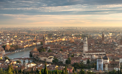 Verona in golden hour