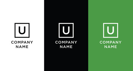 U logo template vector concept © HM Design