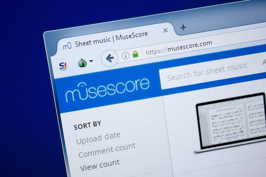 Ryazan, Russia - August 26, 2018: Homepage of Muses Core website on the display of PC. Url - MusesCore.com