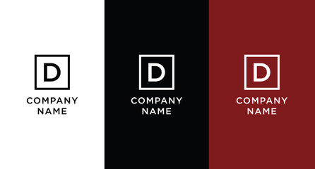 D logo template vector concept