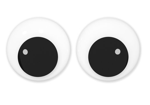 Googly Wiggle Crazy Eyes Eyeballs Looking Stock Vector (Royalty Free)  2263520423