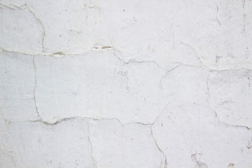 Composition with concrete cement wall with crack in industrial building, Will be good for your design and texture background. Old grunge cracked wall for background
