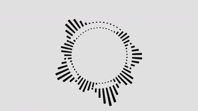 Music Equalizer, audio waves or sound frequency on Gray background