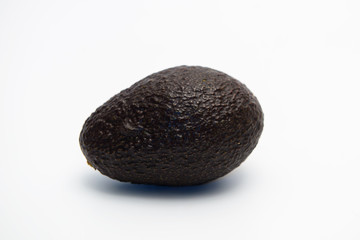 Still life photos of avocado on a white background.