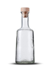 small glass bottle for liquids