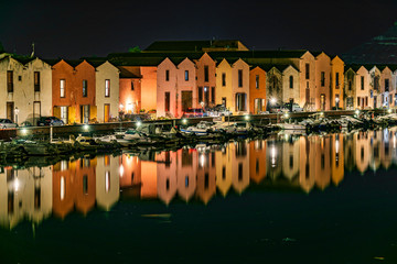 The village of Bosa in Sardinia