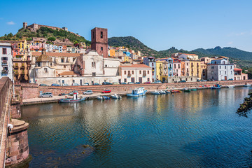 Village of Bosa in Sardinia