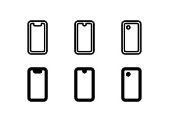 Phone 48 Pixel Outline Glyph Icon Vector