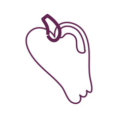 pepper fresh vegetable isolated icon