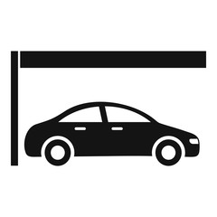 Car underground parking icon. Simple illustration of car underground parking vector icon for web design isolated on white background
