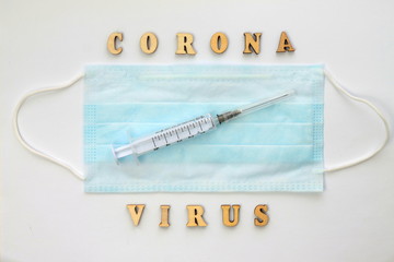 Word coronovirus in wooden letters. Global healthcare concept pandemic virus infection from Wuhan, China. Novel Coronavirus outbreak