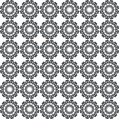 seamless geometric patterns. Black and white line backgrounds collection. 