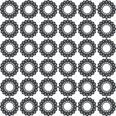 seamless geometric patterns. Black and white line backgrounds collection. 