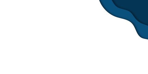 Blue papercut abstract presentation background design.