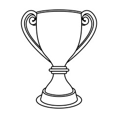 trophy cup award isolated icon