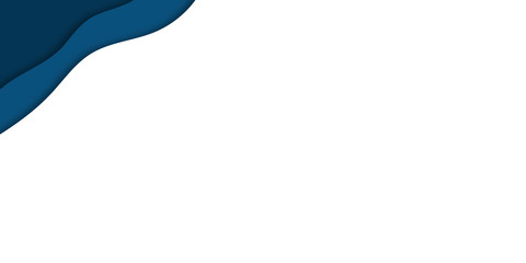 Blue papercut abstract presentation background design.