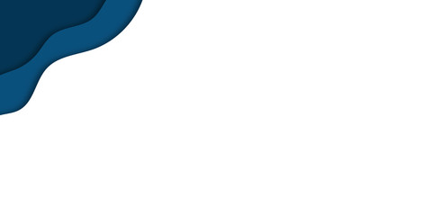 Blue papercut abstract presentation background design.