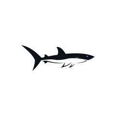 Image of fish icon. Creative vector illustration of a fish club or fish shop. Shark logo template