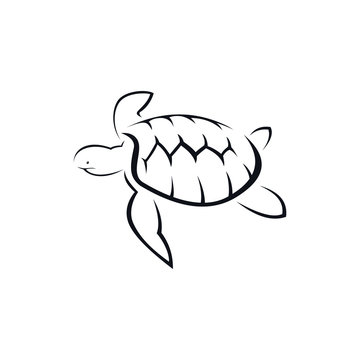 mage of fish icon. Creative vector illustration of a fish club or fish shop. Turtle logo template