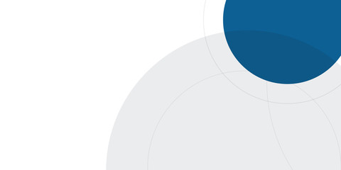 Blue White Abstract Circle Line Presentation Background Design