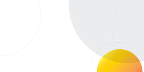 Orange White Abstract Circle Line Presentation Background Design