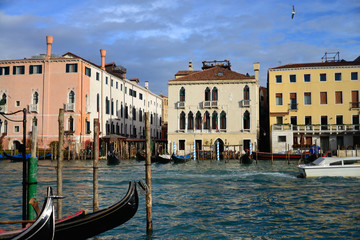 Fototapeta na wymiar Images de Venise, en hiver