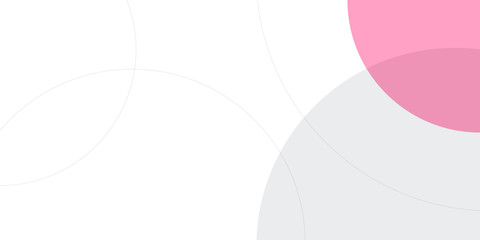 Pink White Abstract Circle Line Presentation Background Design