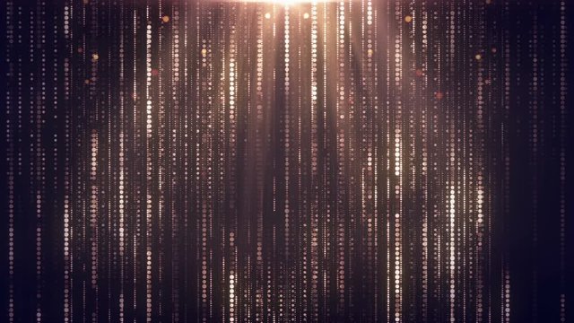 Award Stage Background loop.Gold Background.