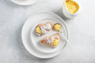 Italian traditional dessert aragosta