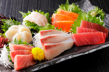 刺身の盛り合わせ　Japanese plate of Assorted Sashimi